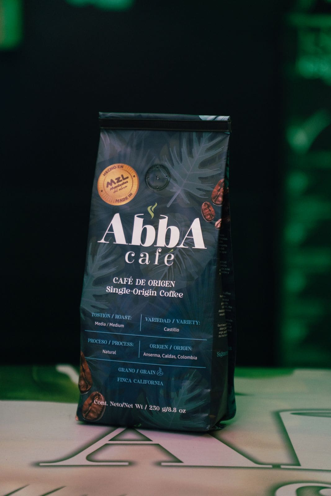 Bolsa AbbA Café de Origen — variedad Castillo, proceso natural, de Anserma, Caldas